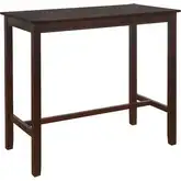 Claridge 42" Bar Height Dining Table in Brown Wood