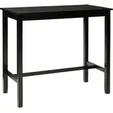 Claridge 42" Bar Height Dining Table in Black Wood