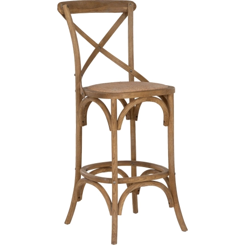 Roxy 30" Bar Stool in Gray Wash Wood