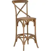 Roxy 30" Bar Stool in Gray Wash Wood