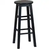 Abby 29" Bar Stool in Navy Blue Wood