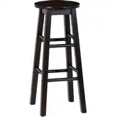 Abby 29" Bar Stool in Walnut Wood