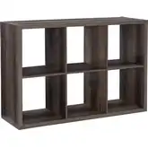 Galli 6 Cubby Storage Cabinet in Gray