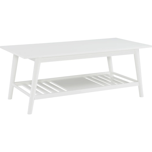 Charlotte Coffee Table in White Wood