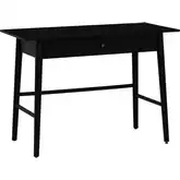 Charlotte 1-Drawer Writing Desk in Black