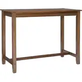 Claridge 36" Counter Height Dining Table in Rustic Brown Wood