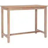 Claridge 36" Counter Height Dining Table in Distressed Brown Wood