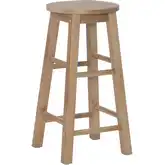 Linon 24" Counter Stool in Gray Wash Wood