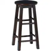 Abby 24" Counter Stool in Walnut Brown Wood