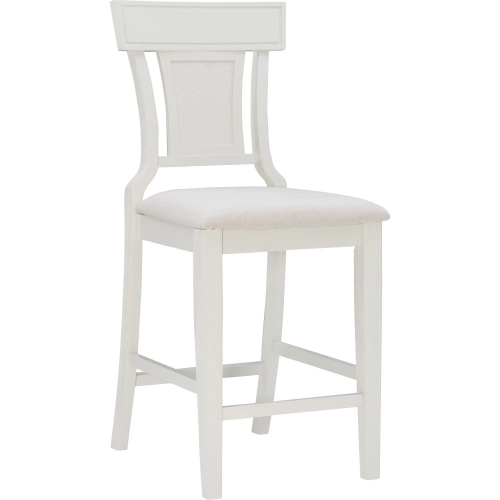 Rylan 26" Counter Stool in Whitewash Wood & Beige Fabric
