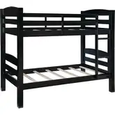 Levi Twin over Twin Bunk Bed in Black Wood