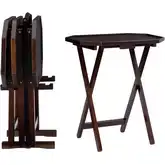 James Tray Table in Espresso Wood