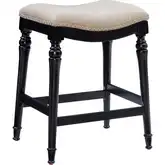 Hayes Counter Stool in Gray with Gray Fabric Seat