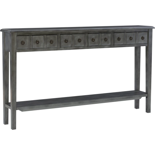 Daisy Console Table in Distressed Gray