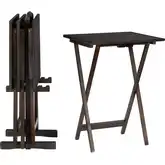 Lisbon Tray Tables in Gray Wood