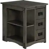 Parnell Side Table in Gray Wood