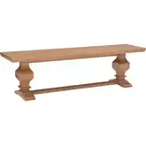 Mcleavy 63" Dining Bench in Rustic Honey Wood