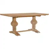 Mcleavy Dining Table in Rustic Honey Wood