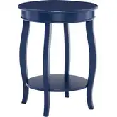 Aura Side Table in Navy Blue Wood
