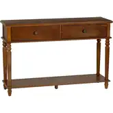 Mcghie Console Table in Hazelnut Brown Wood