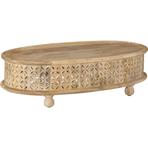 Inora Oval Coffee Table in Natural Wood