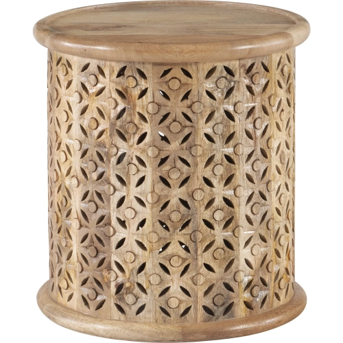 Inora Side Table in Natural Wood