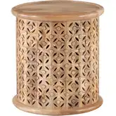 Inora Side Table in Natural Wood