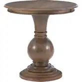 Adeline Round Accent Side Table in Natural