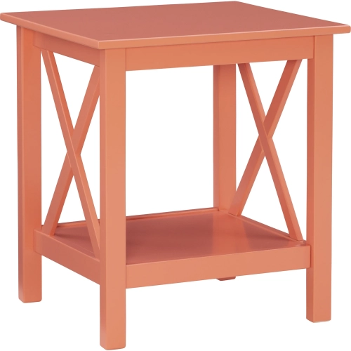 Davis End Table in Coral Wood