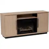 Arthur Electric Fireplace in Golden Oak