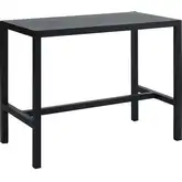 Holland Outdoor 54" Tavern Bar Table in Black Aluminum