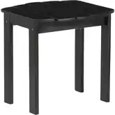 Adirondack End Table in Black Acacia Wood