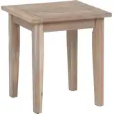 Teagon Outdoor Side Table in Whitewash Wood