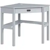 Peggy Corner Desk in Gray Wood