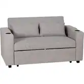 Brimsley Convertible Sofa Bed in Gray Fabric