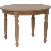 Avalon 42" Round Dining Table in Light Natural Brown Wood