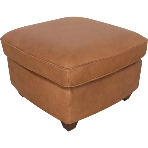 Andrew Ottoman (Shown in Tan Leather)