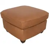 Andrew Ottoman (Shown in Tan Leather)