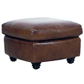 Andrew Ottoman (Shown in Havana Brown Leather)