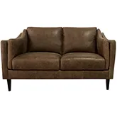 Ava Loveseat (Shown in Distressed Bomber Tan Brown Top Grain Leather)
