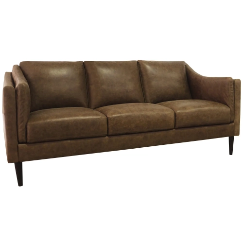 Ava Sofa (Shown in Distressed Bomber Tan Brown Top Grain Leather)
