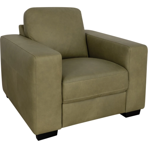 Jett Accent Chair (Shown in Olive Green Top Grain Leather)