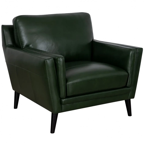 Lauren Accent Chair (Shown in Bottle Green Top Grain Leather)