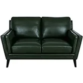 Lauren Loveseat (Shown in Bottle Green Top Grain Leather)
