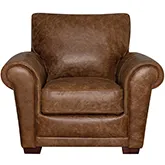 Mark Accent Chair (Shown in Distressed Cinnamon Brown Top Grain Leather)