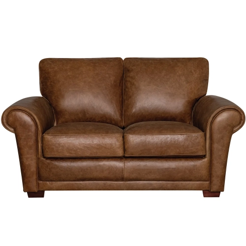 Mark Loveseat (Shown in Distressed Cinnamon Brown Top Grain Leather)