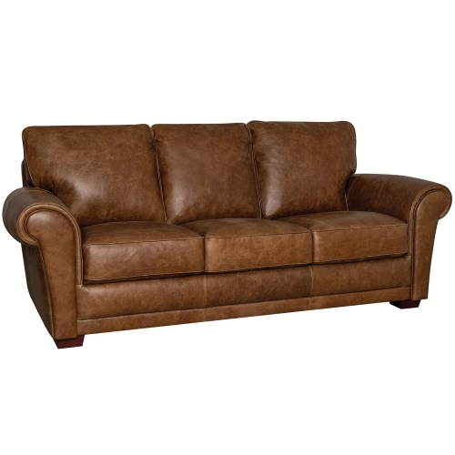 Mark Sofa (Shown in Distressed Cinnamon Brown Top Grain Leather)