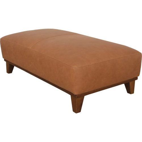 Olivia Ottoman (Shown in Tan Brown Top Grain Leather)