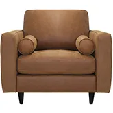 Sabrina Accent Chair (Shown in Tan Top Grain Leather)