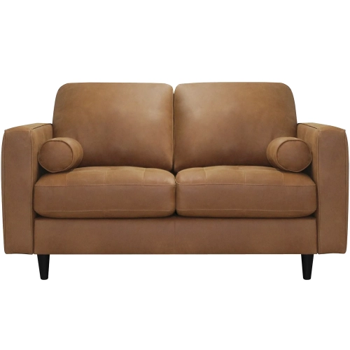 Sabrina Loveseat (Shown in Tan Top Grain Leather)